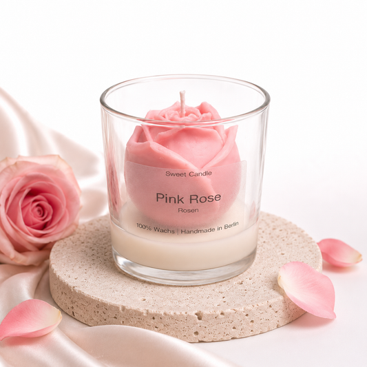 Pink Rose Duftkerze🌹